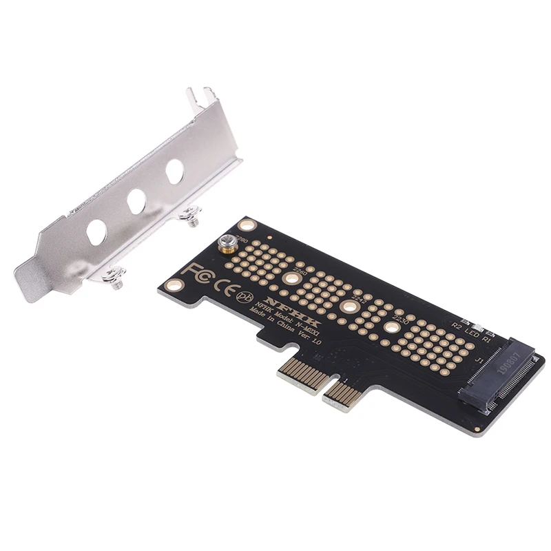 NVMe PCIe M.2 NGFF SSD to PCIe x1 adapter card PCIe x1 to M.2 card with bracket