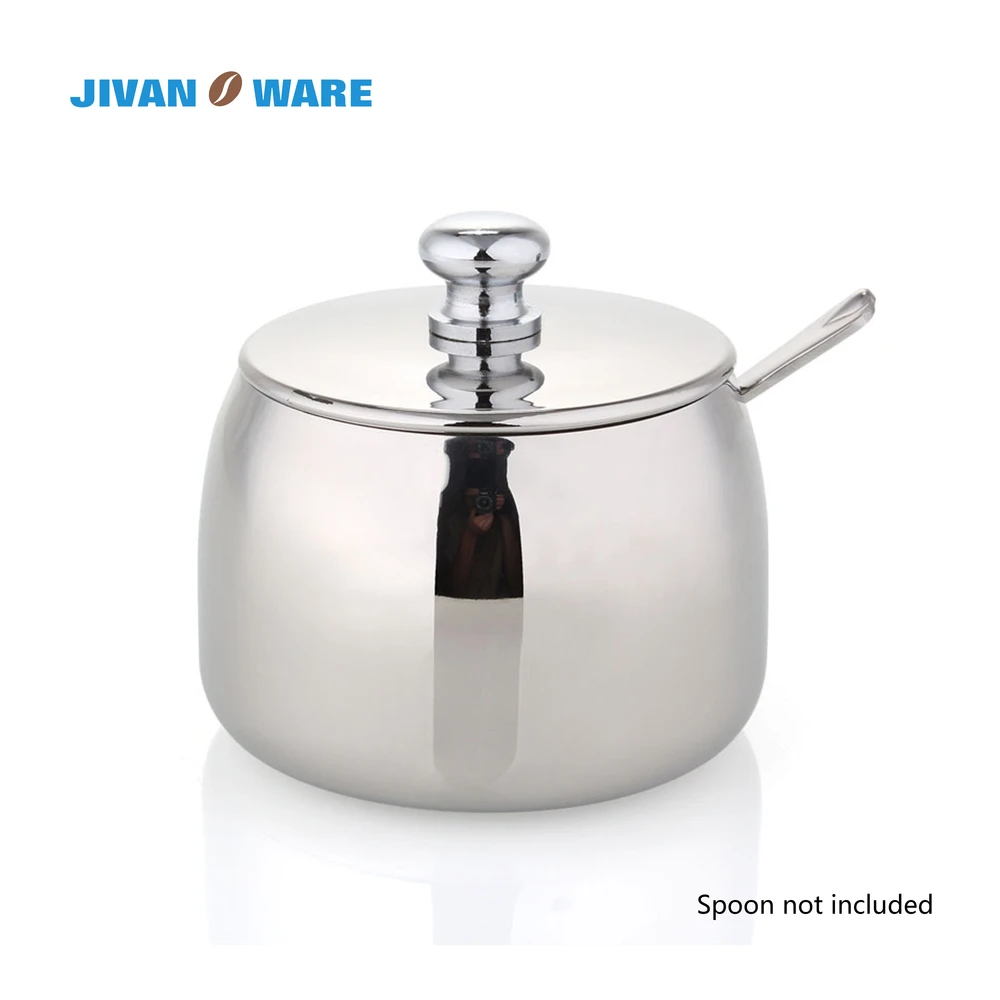 JIVANWARE Stainless Steel Sugar Bowl Coffee Pot Pour Over Espresso