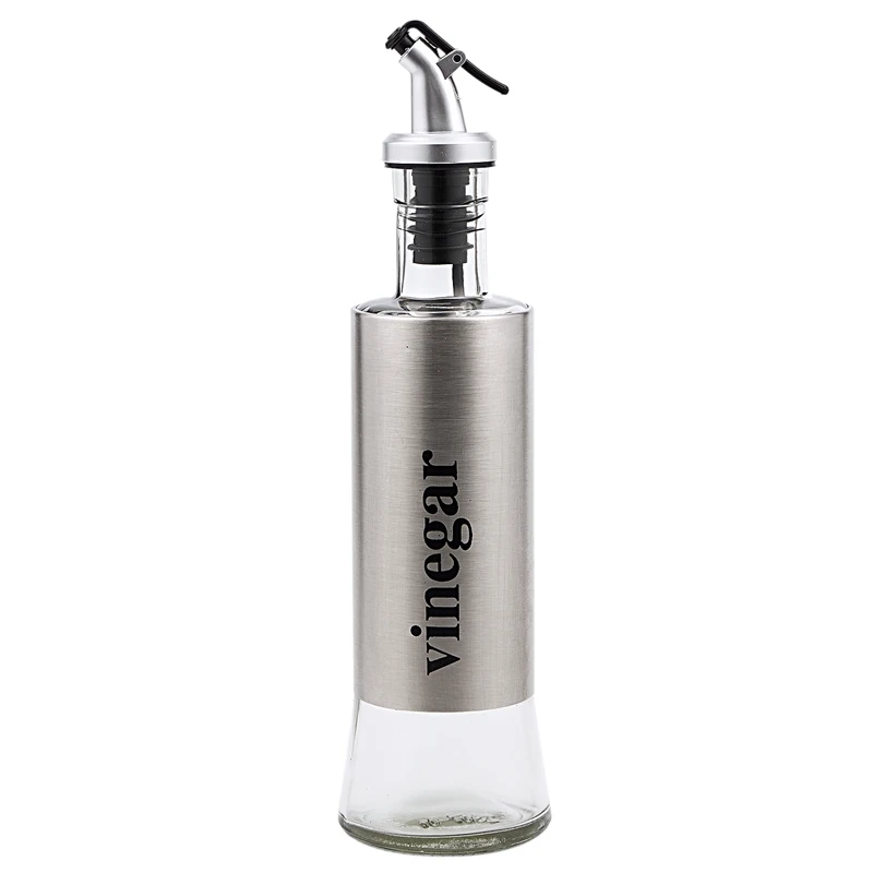Vinegar bottle 300 мл диспенсер оливкового масла бутылка с воронкой из нержавеющей стали масло Pourer дозирующие бутылки - Цвет: Vinegar bottle