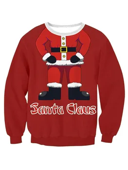 

New Winter Christmas 3 Colors Loose Couple Sweater Pullover Mens Hoodies and Sweatshirts Long Sleeve Printed Sweatshirt Clothing