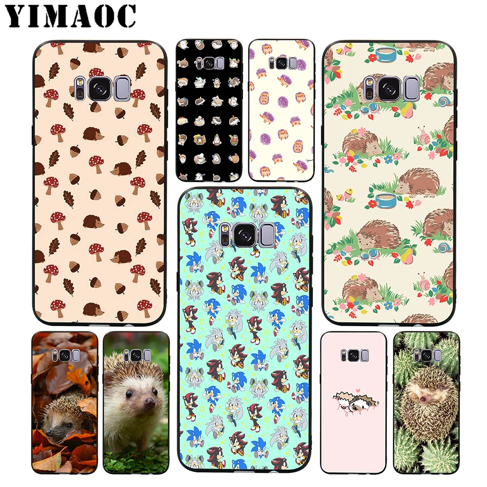 YIMAOC милый мягкий чехол-Ежик для Samsung Galaxy S10 S10e S9 S8 A6 Plus S7 S6 Edge A7 A5 A3 J6 Note 9 8 |