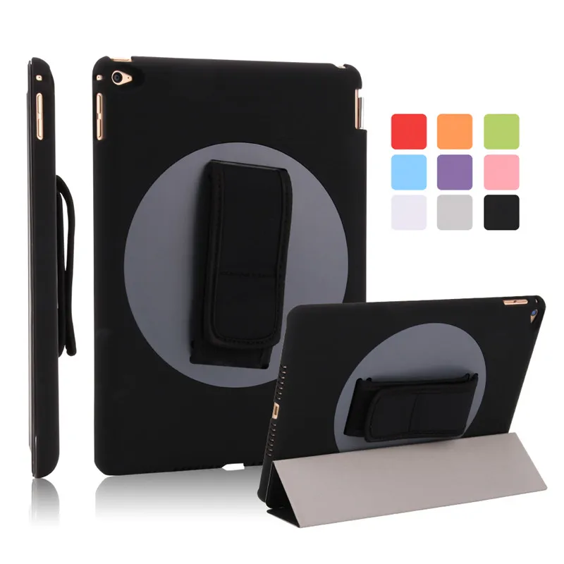 

For iPad Air 2 case 360 Degree Rotating Stand Leather Case Smart Cover With Automatic Wake/Sleep Function for iPad 6