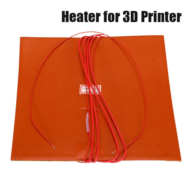 Силиконовые 220V 3D-принтеры тепла подогреватель для кровати 110V 200 мм с подогревом электрическая нагревающая прокладка термистора для 3D-принтеры Тепло Кровать Запчасти