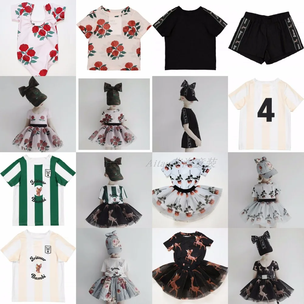 

2019 NS HOT BABY BOY CLOTHES BABY GIRLS CLOTHES tutu skirts +t shirts kids clothing sets girls clothing girls clothes vestidos