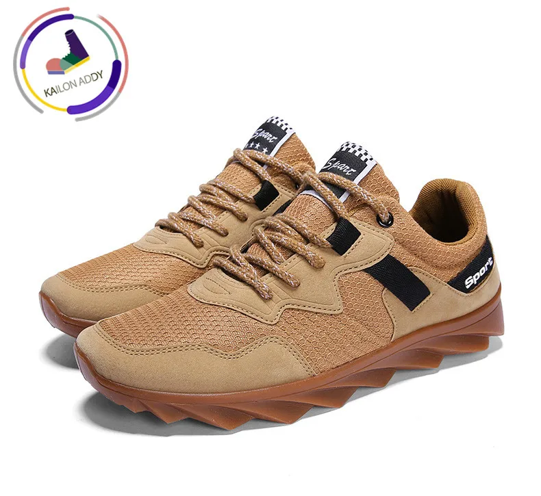 

2019 Spring New Men's sports casual shoes breathable suede running shoes fashion travel shoes men's shoes direct sales