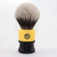 Frank Shaving(FS)-# FI24-YB26, лучшая щетка для бритья барсука с желтой черной ручкой, узел 24 мм+ подставка