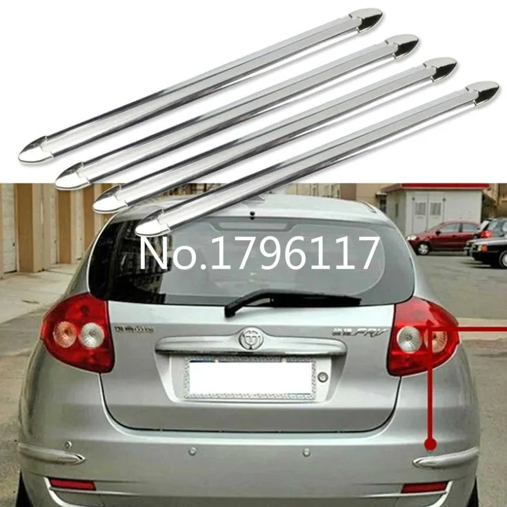 

4pcs Car body bumpers Decoration Car Crash Bar Anti-Rub Bumper Protection automotive exterior trim Accessories Styling Mouldings