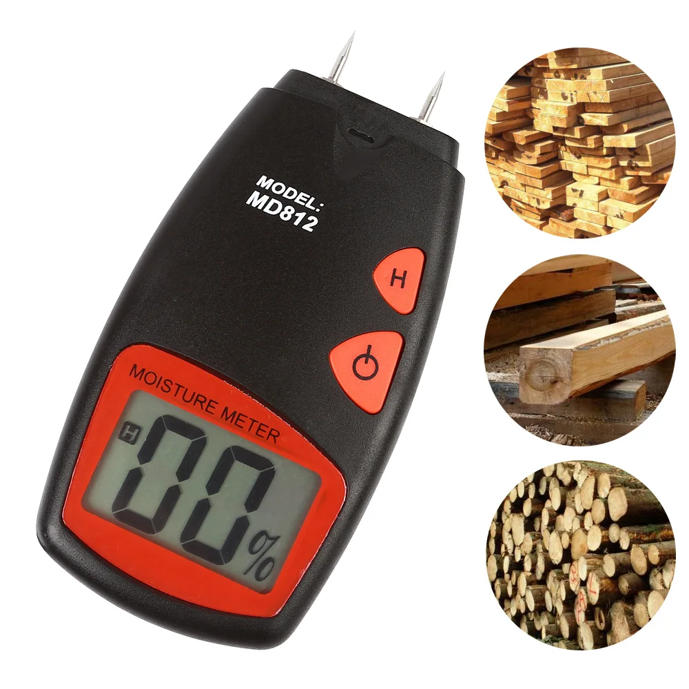 SainSmart MD812 LCD Display Digital Wood Moisture Meter Humidity Tester