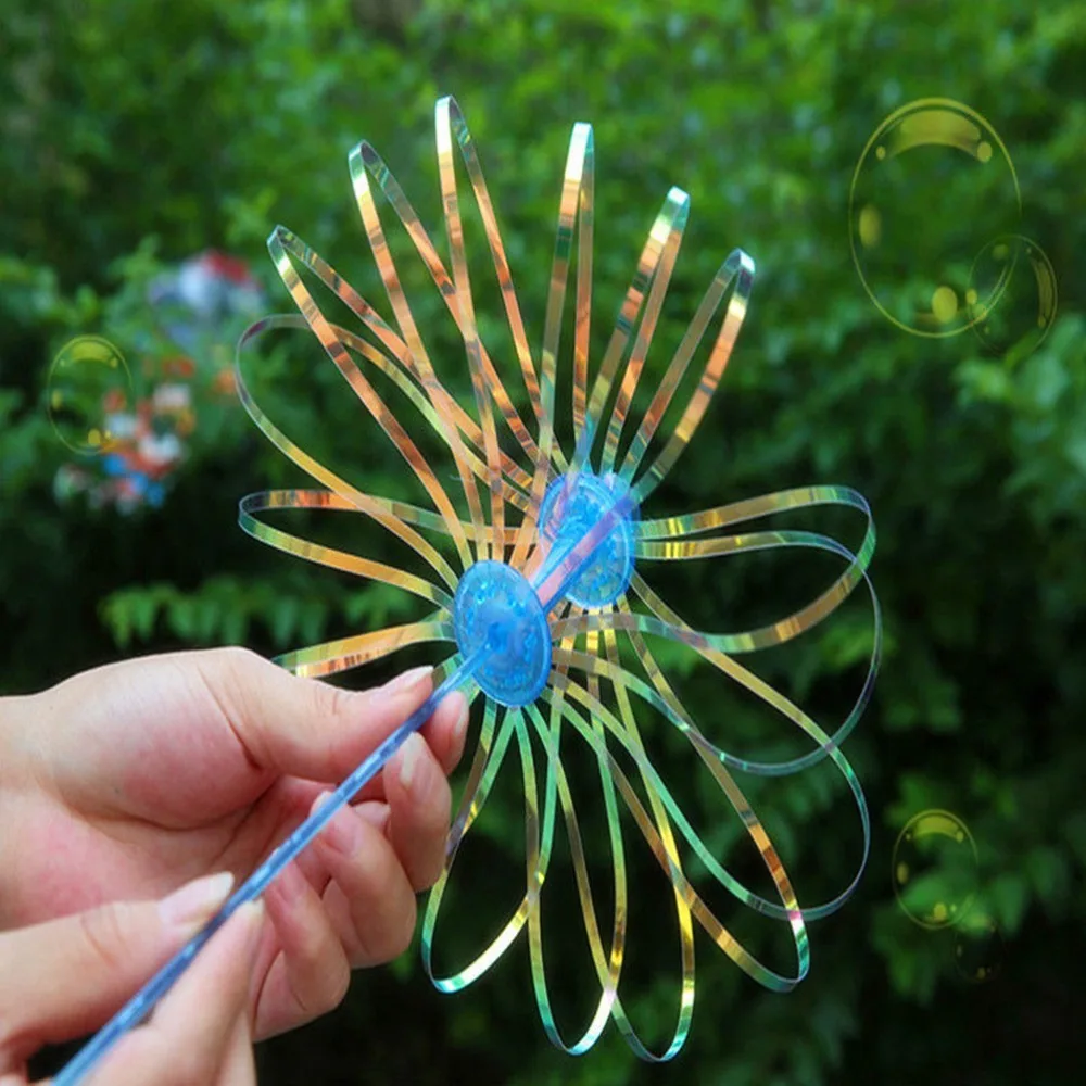 1 Pc Soap Bubble Colorful Shook Stick Blowing Bubble Play Funny Outdoor Toy Activety Wands Toys Amused for Children Kid Baby