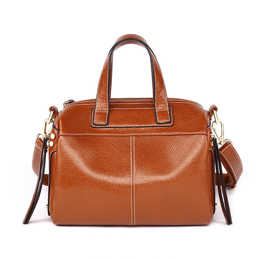 

Vintage Women Boston Bag Fashion Outdoor Shoulder Bags Large Capacity Waterproof Lady Handbags Retro Trend Female Messenger Bags