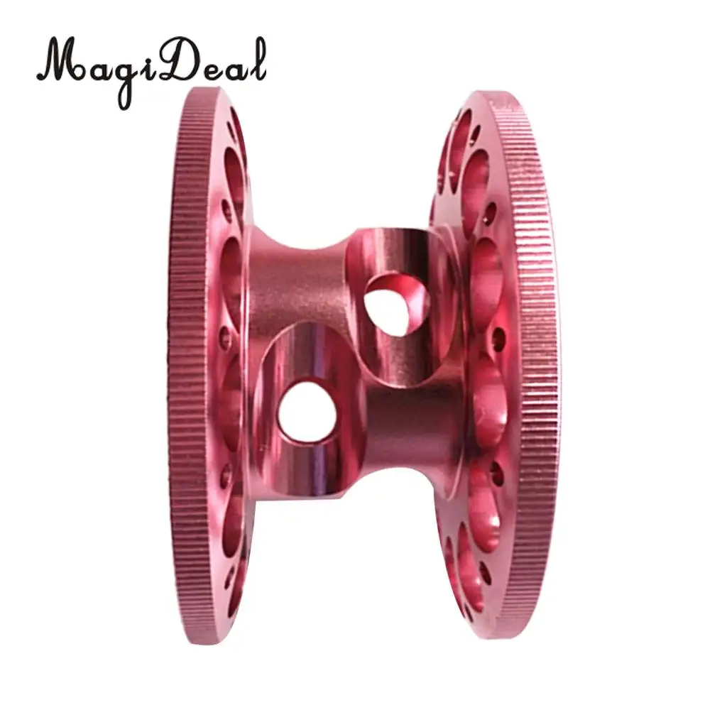 MagiDeal Lot 2 Durable Black + Pink Aluminum Alloy Dive Reel Finger Spool for Underwater Scuba Diving Snorkeling Free Diving