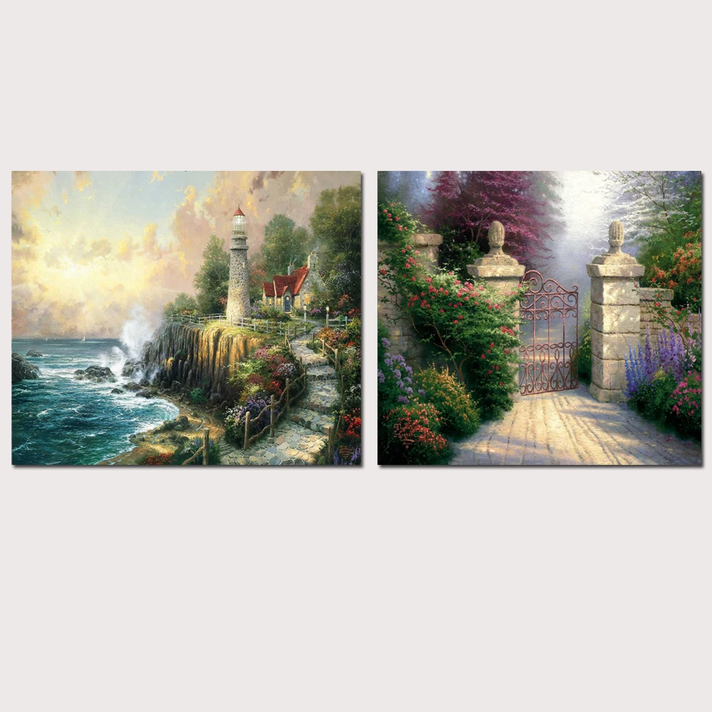 Thomas Kinkade светильник O Peace абстрактная картина с HD рисунком рисунок на фотографиях