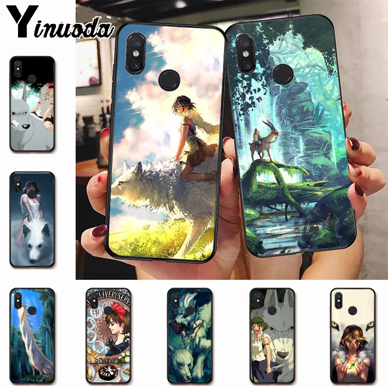 

Ynuoda nime comic princess mononoke and wolf Amazing landscape Case for xiaomi mi 8 se 6 note2 note3 redmi 5 plus note5 Cover