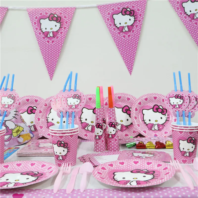 Hot 1pack 114pcs Kids Birthday Party Decoration Set First Hello