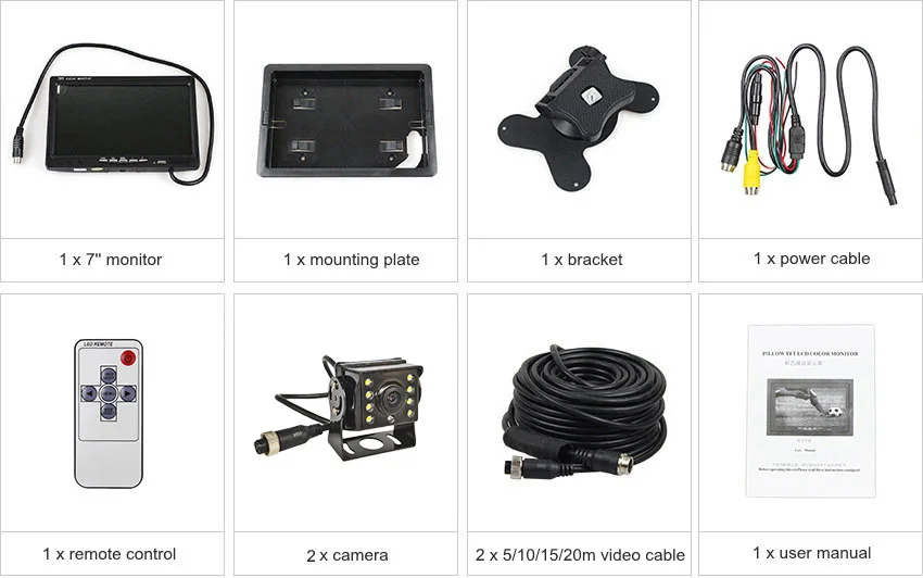 LED 一拖二 小巴 套装