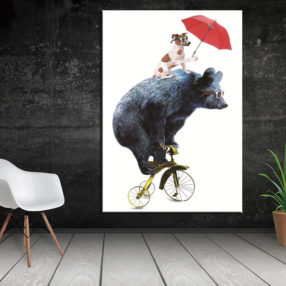 

Wall Art Canvas Painting Black White Africa Animal Nordic Posters And Prints Wall Pictures For Living Room