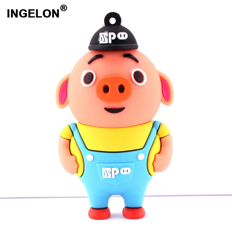 

Ingelon Pendrive Animado USB Cartoon Flash Drive 8gb 16gb 32gb Cute penguin clef usb animaux mumin pig Disk on key