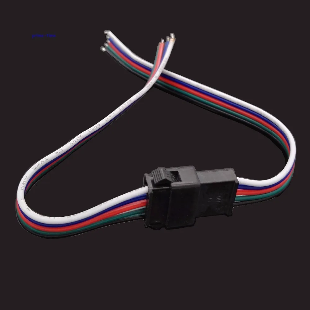 10 пар коннектор RGBW JST с кабелем 15 см для 5050 SMD RGBWW светодиодная лента мужчин и