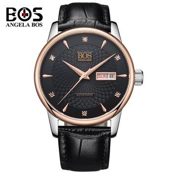 

Reloj Hombre ANGELA BOS Automatic Military Watch Men Luxury Brand Waterproof Fashion Mechanical Watches Clock Relogio Masculino