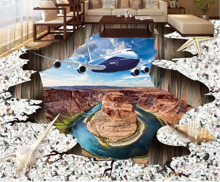 3d-flooring-wallpaper-custom-painting-floor-Aircraft-shells-beach-wallpaper-photo-floor-waterproof-wallpaper-for-bathroom (2)