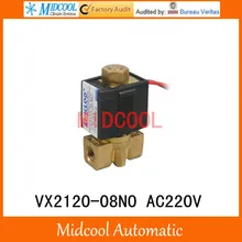 2/2-way VX2120-08NO нормально открытый электромагнитный клапан порт 1/" AC220V