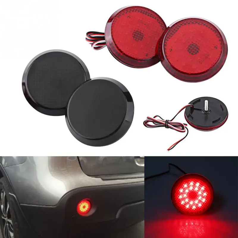 6.8cm Car LED Bumper Reflectors LED Tail Rear Bumper Reflector Light