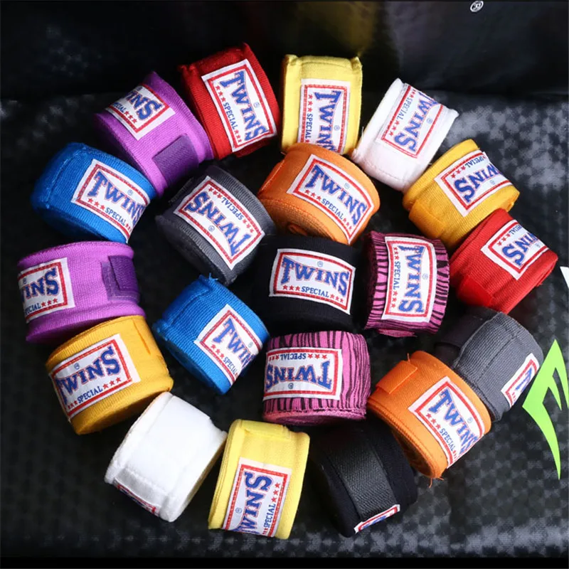 

5M Boxing wraps 1 Pair Twins Cotton muay thai karate bandage wrist kick fight straps sports Sanda guantes MMA Taekwondo Gloves T