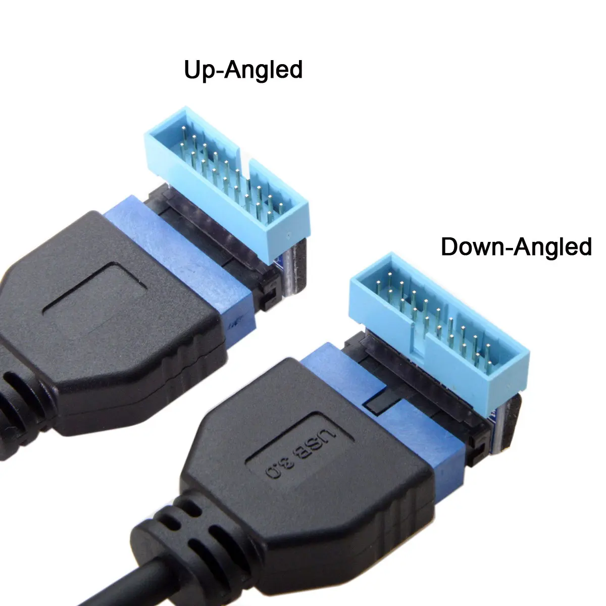 Jimier USB 3 0 20pin мужского и женского пола удлинитель адаптер с крышкой вверх/вниз под