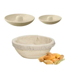 Экологически чистый и натуральный Индонезия ротанга рост хлебная корзина багет banneton для изготовления хлеба