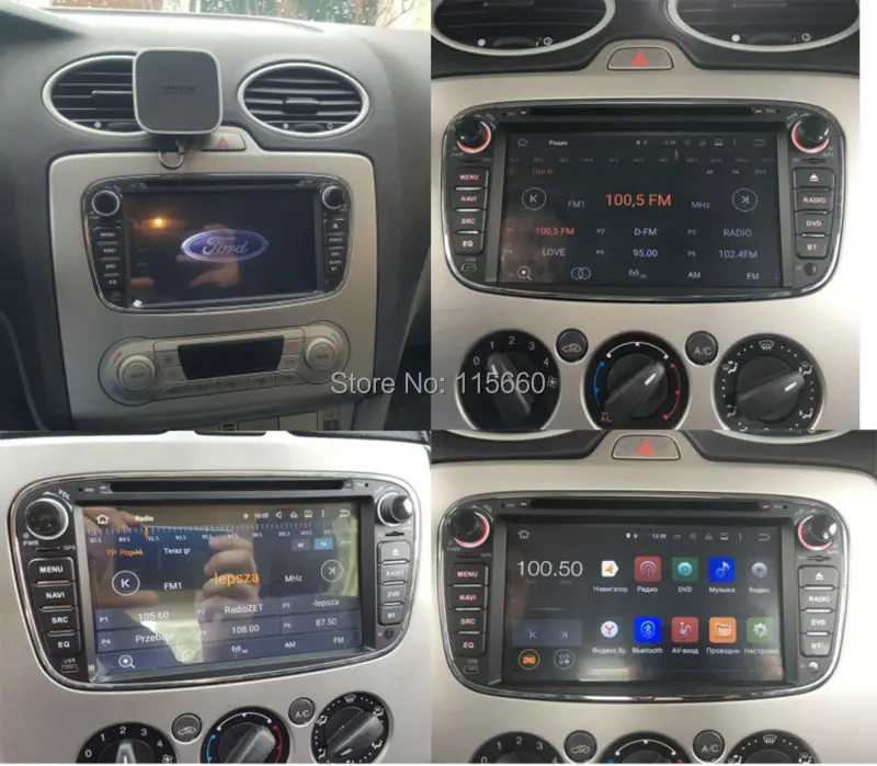 Installation photo of Ford Focus Black Android 5.1.1