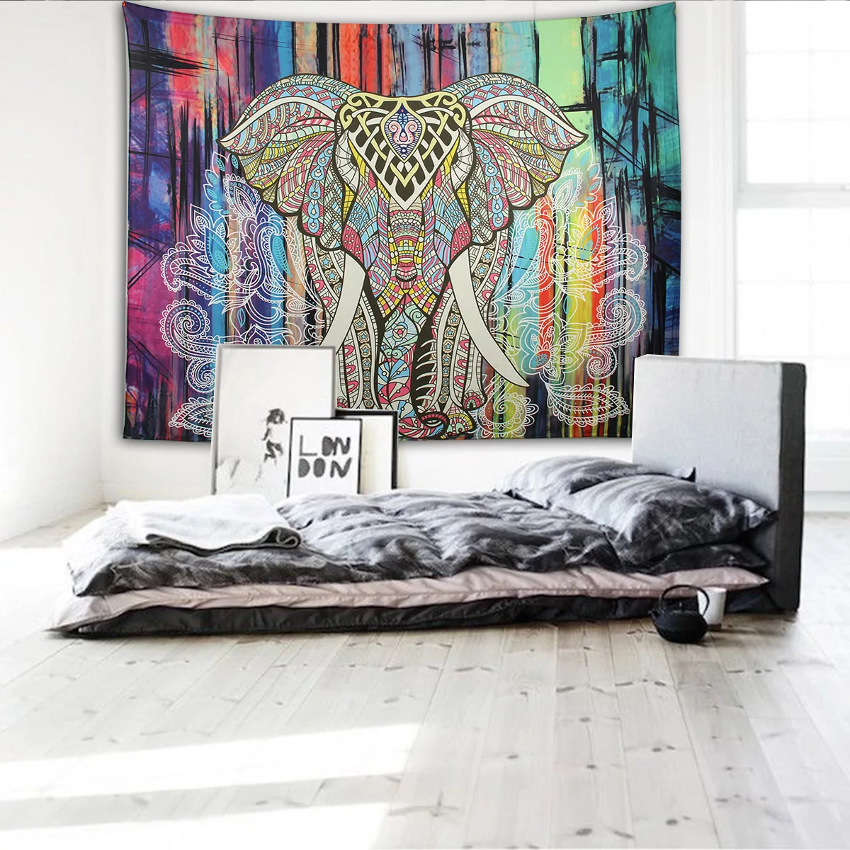 Elephant Mandala Tapestry Throw Towel Hippie Tapestry Floral Printed Home Decor Wall Tapestries Bedspread 210*150CM 13 Elephant Mandala Tapestry Throw Towel Hippie Tapestry Floral Printed Home Decor Wall Tapestries Bedspread 210*150CM 13