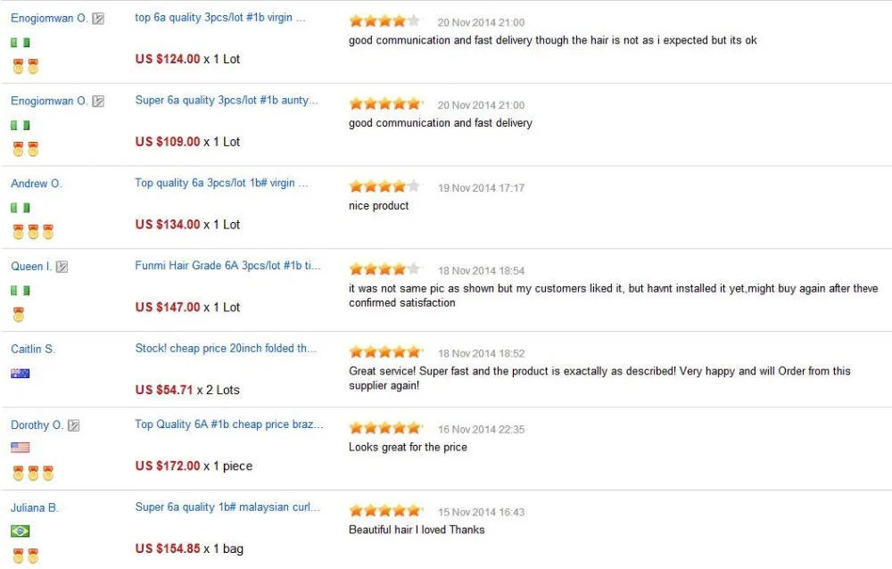 feedbacks