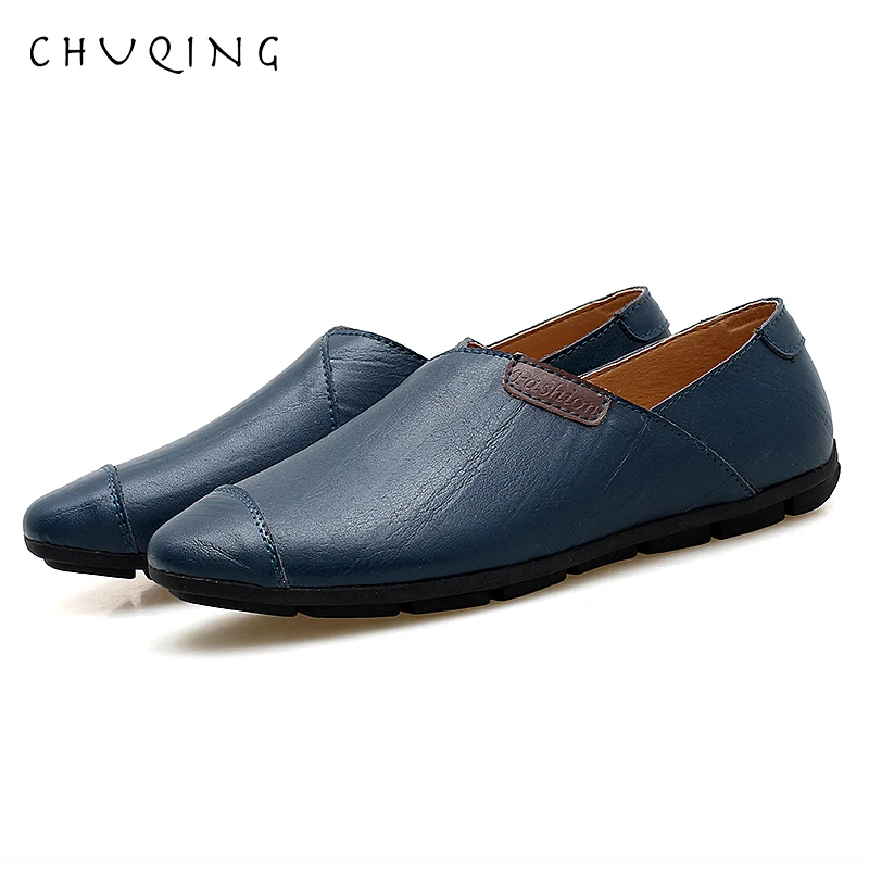 

CHUQING Men's Leather 2019 Autumn Casual Flat Shoes Oxford Men's Casual Shoes