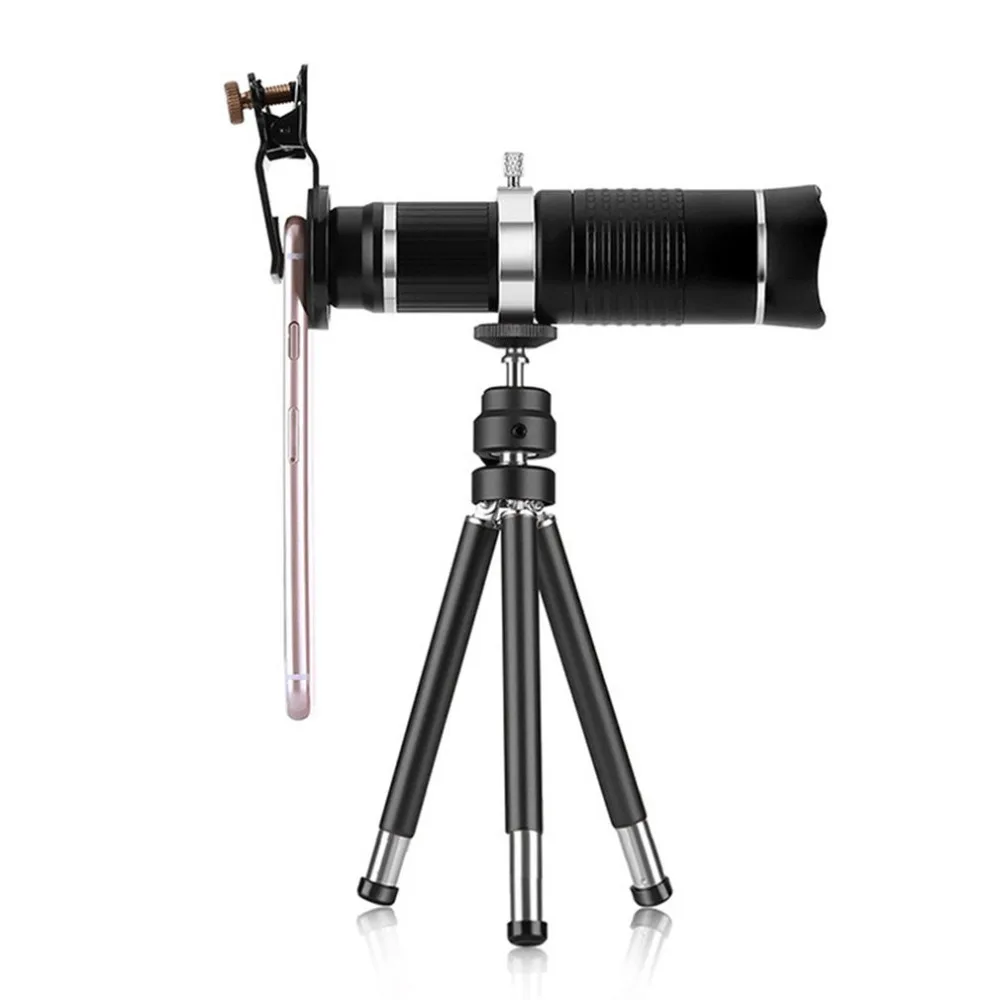 

20X Zoom Mobile Phone Telescope Lens Optical Telephoto Camera Lens With Tripod HD Telescope Universal For Smartphones