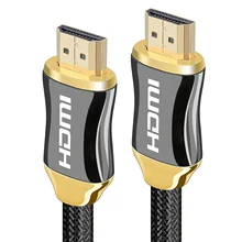 HDMI кабель 3 м-Плетеный экранирующий шнур-Ультра высокая скорость-Ethernet и возврат аудио-видео HD-Xbox playstation PS3 PS4 PC tv