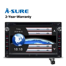 A-Sure DVD Player FM/AM 2 Din GPS for VW PASSAT B5 JETTA BORA TRANSPORTER T5 GOLF 4 SHARAN FORD GALAXY SEAT Sat Nav Navigation