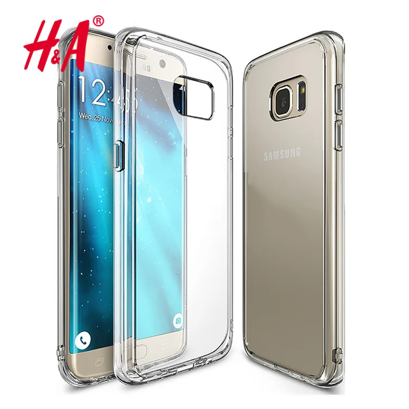 H&A Soft TPU Cases For Samsung Galaxy A3 A5 A7 2016 2017 Cover For Samsung S8 plus S7 edge Case Ultra Crystal Clear Silicone Bag cases-for-s8+