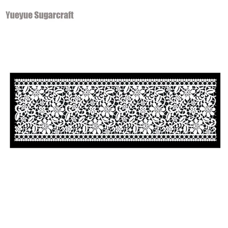 Цветок Силиконовые кружева плесень помады плесень Торт украшения инструменты шоколад gumpaste Плесень свадебный торт decoraton CK-SM-251