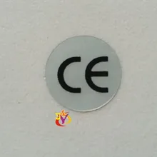 1000 шт/партия CE этикетка наклейка серебро CE этикетка высокая термостойкость водонепроницаемый CE стикер ЕС Сертификация стандарт