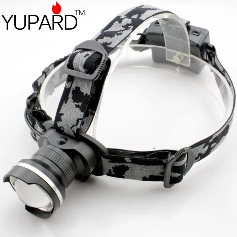 

YUPARD XML T6 LED 3 Mode Waterproof Zoom Focus Front Light LED HeadLamp headlight Adjust Focus 3*AA battery outdoor sport camp