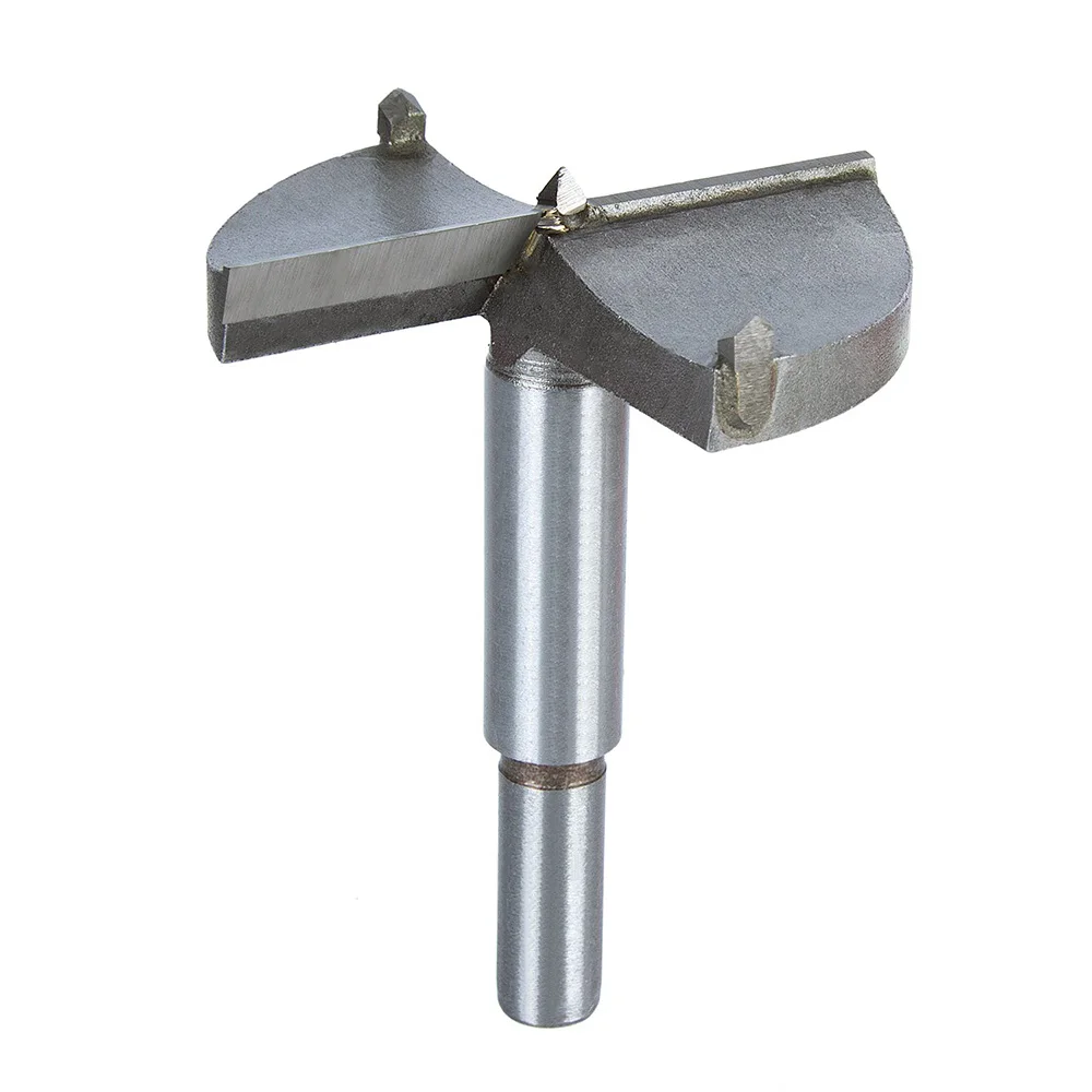 Forstner Bit Carbon High Speed Steel Woodworking Hole Saw Set Auger Opener Drilling Wood Plastic Plywood with Round Shank-1