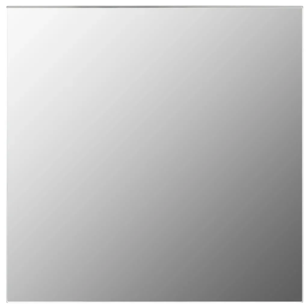Juego de espejo de pared de 7 piezas de diferentes tamaños de vidrio cuadrado DIY decorativo espejo pegatinas de pared para sala de estar dormitorio