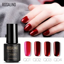 ROSALIND гель 1S 7 мл красный цвет Гель-лак для ногтей замочить от полу Vernis Перманентный Гель-лак для нейл-арта Маникюр лак для ногтей