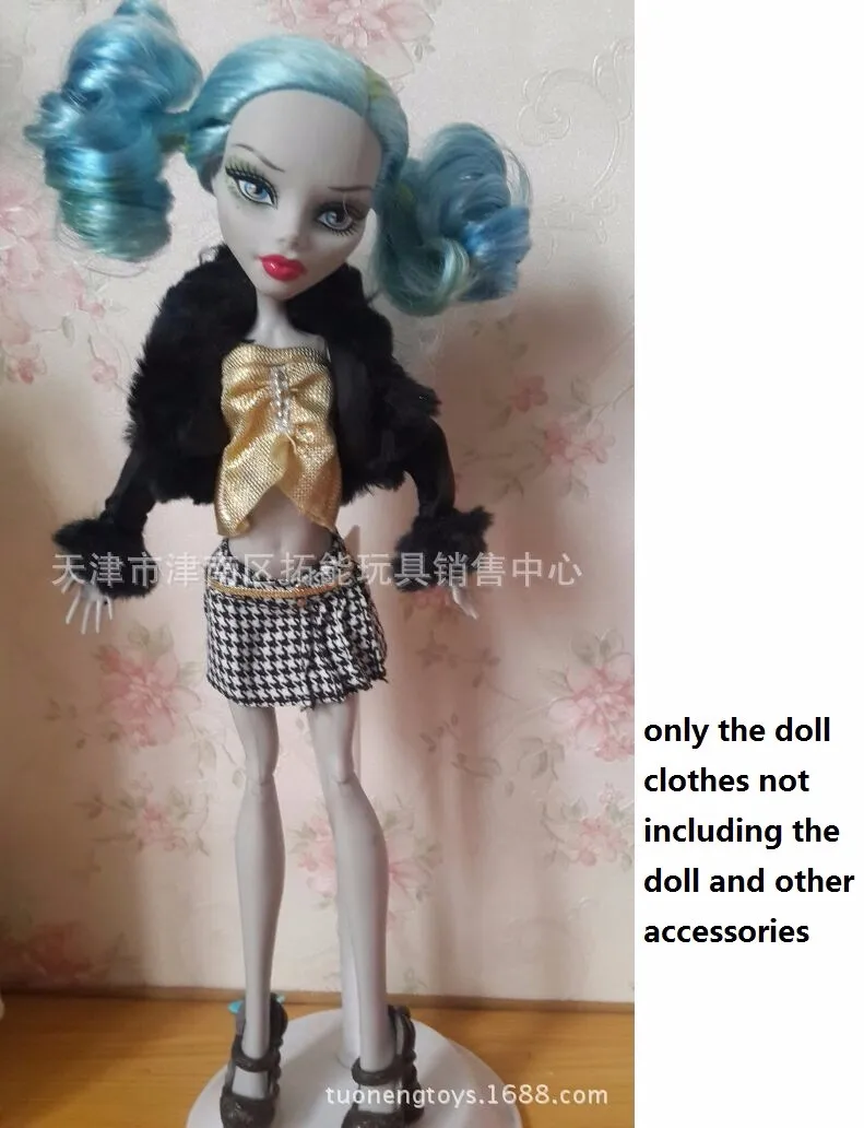 Подлинные различные цвета стиль для monster high Одежда для девочек кукла дух кукла платье костюмы Аксессуары