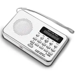 Карманный мини-радио FM цифровой Mp3 музыкальный плеер портативные колонки с fm-радио приемник Поддержка SD/TF карта для кемпинга спорт