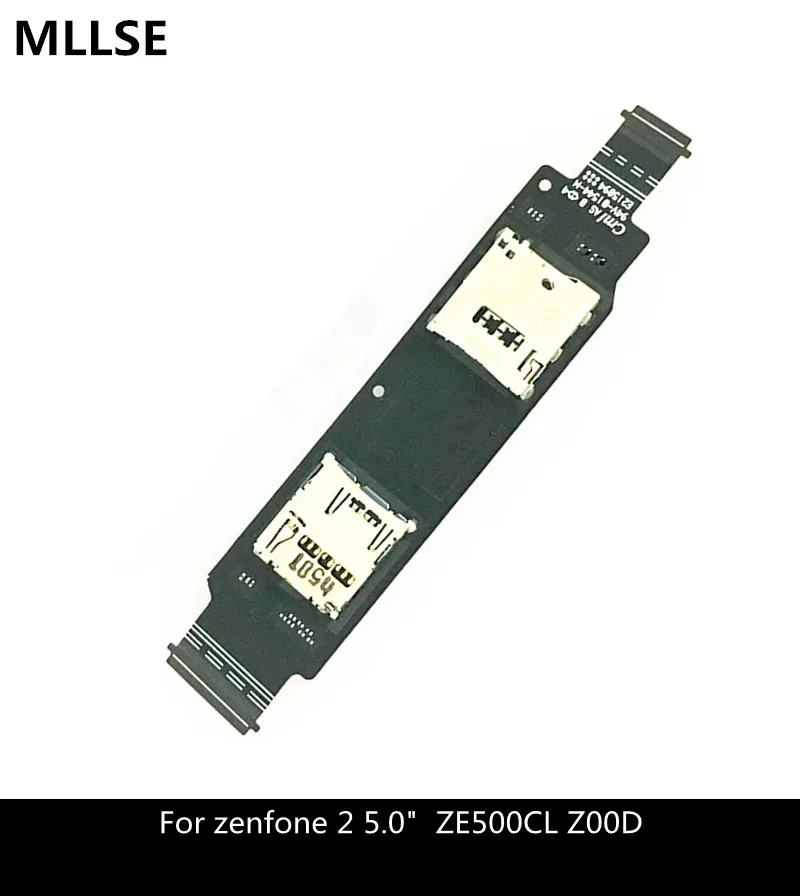 5,0 дюйма для ASUS ZenFone 2 ZE500CL Z00D SIM Card Reader Держатель Разъем слот гибкий кабель, сменная деталь