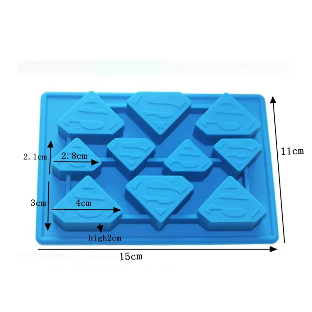 Силиконовая антипригарная форма для выпечки 7 отверстий|silicone bakeware|baking decorationbatman