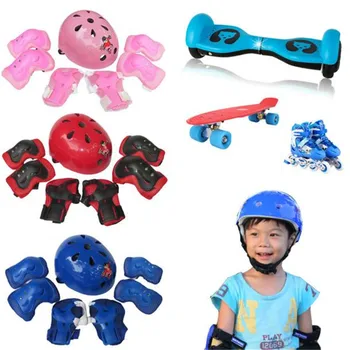 

B2 7pcs Kid Child Self Balancing Bike Bicycle Roller Knee Elbow Wrist Helmet Pad Set Kit Wholesale&Retail