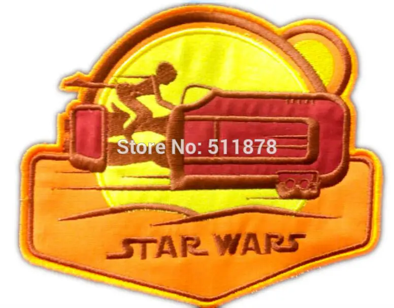 REY Patch Star Wars 7 VII The Force Awakens фильм ТВ вышитый термоклейкий значок аппликация костюм для косплея на Хеллоуин