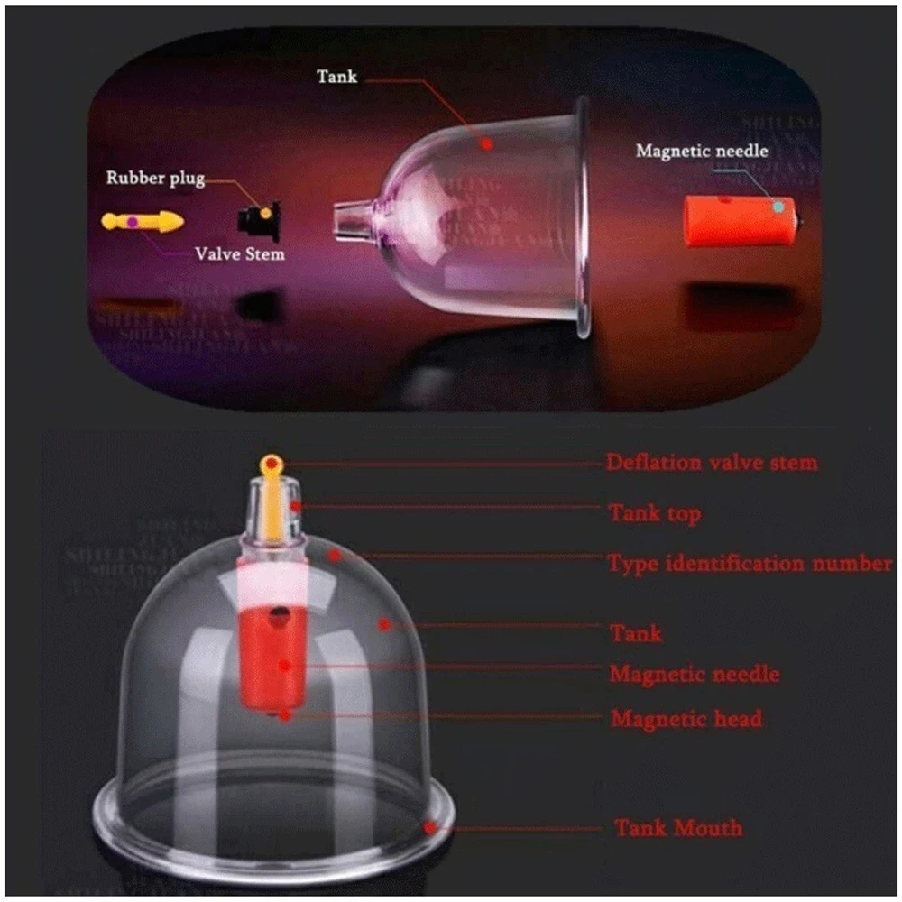 32 шт. Банки Набор вакуумные вырезки всасывающее терапевтическое устройство массажный комплект для тела домашние присоски наборы китайских процедур